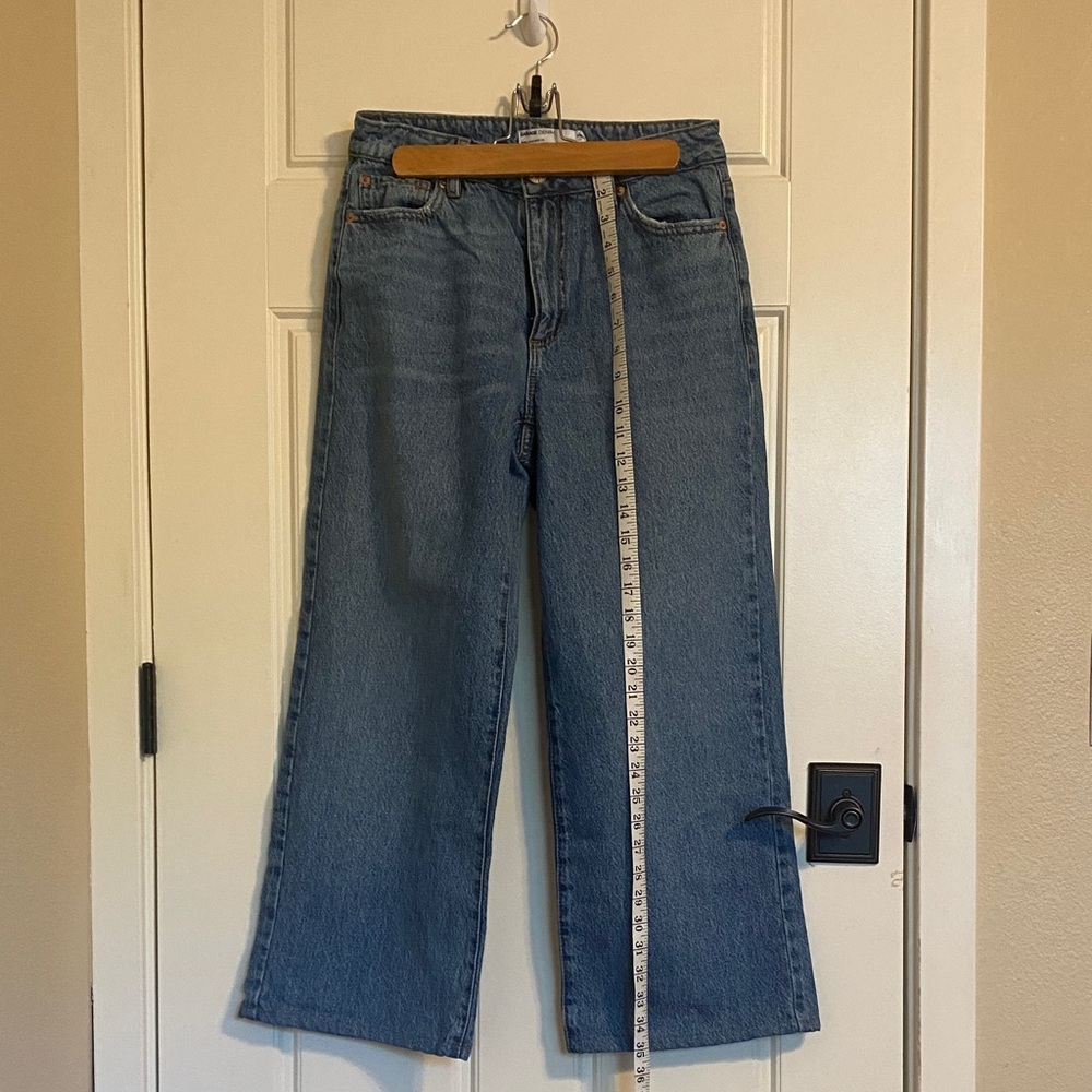 Garage Wide Leg Jeans in Medium Blue Wash